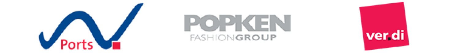 Refernzen von Niedersachsen ports, Popken Fashion Group und verdi.