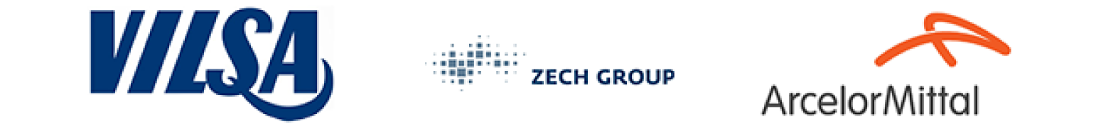 Referenzen von VILSA, Zech Group und Arcelor Mittal.